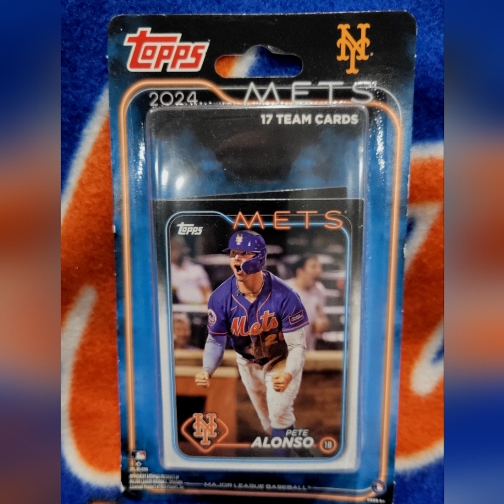 2024 Topps NY Mets Team Card Set- 17 players including PETE ALONSO New in pkg